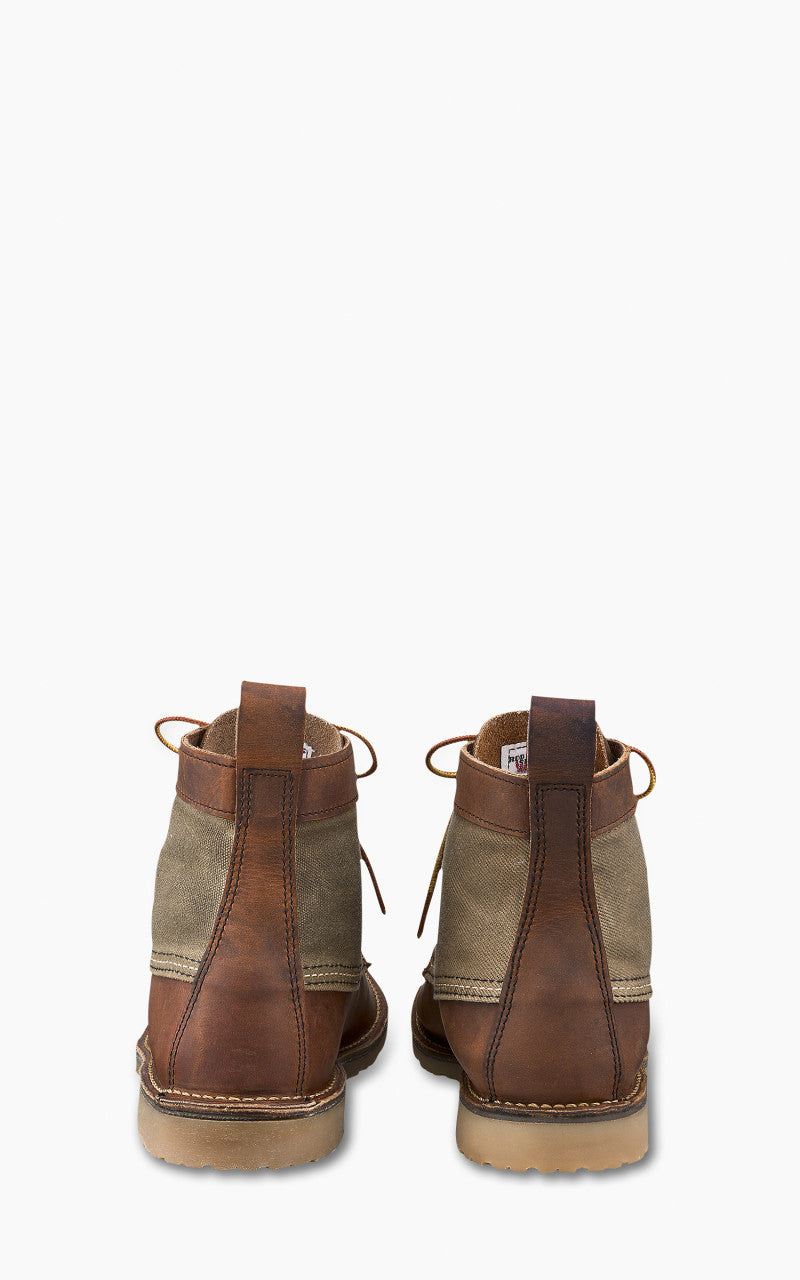 Red Wing Shoes 3335D Weekender Canvas Moc Copper Rough & Tough