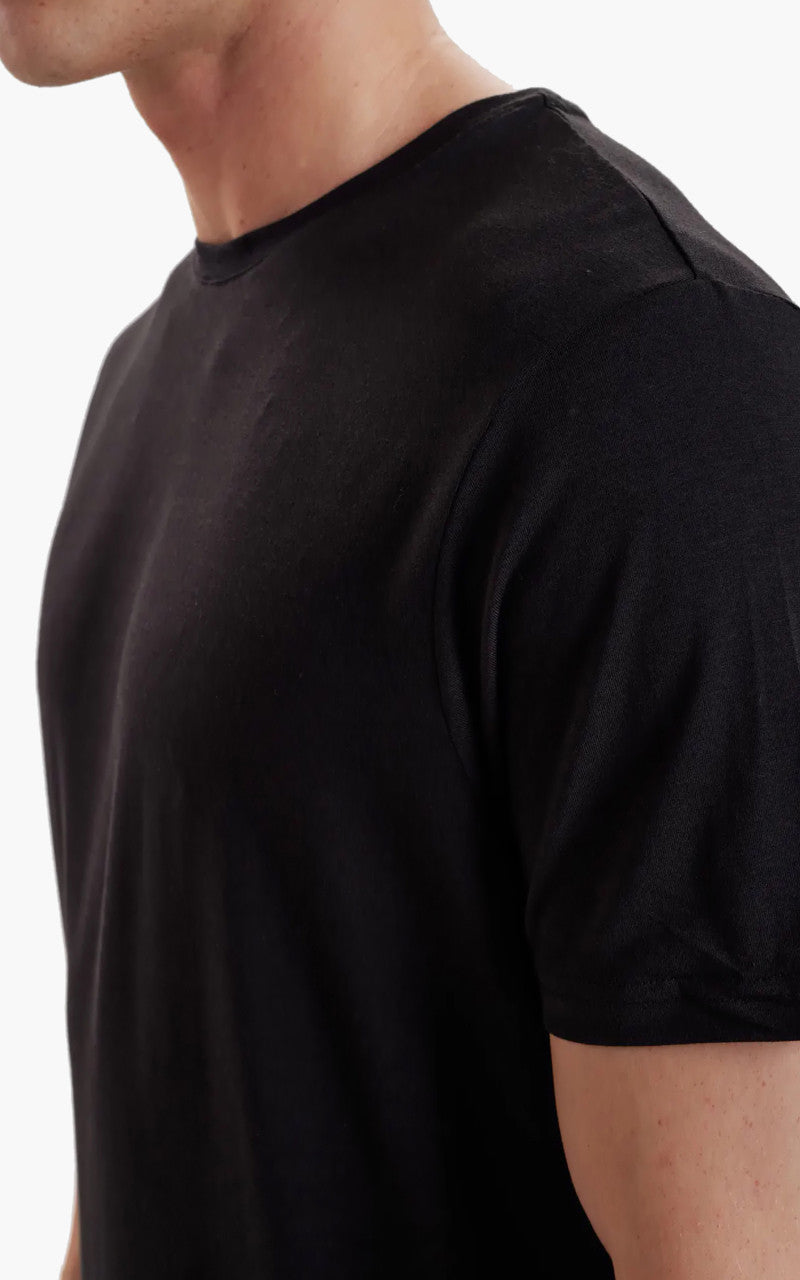 Resteröds R-Neck Bamboo Tee Black