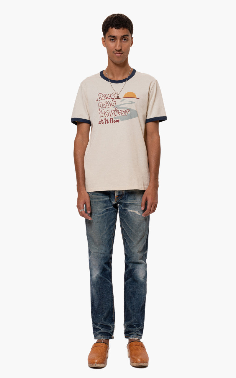 Nudie Jeans Ricky Push The River Ivory