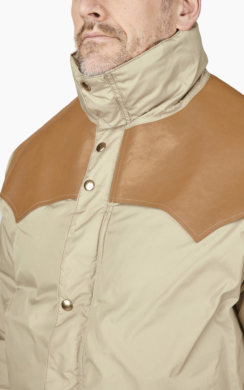 Rocky Mountain Featherbed Down Short Shell Jacket Tan