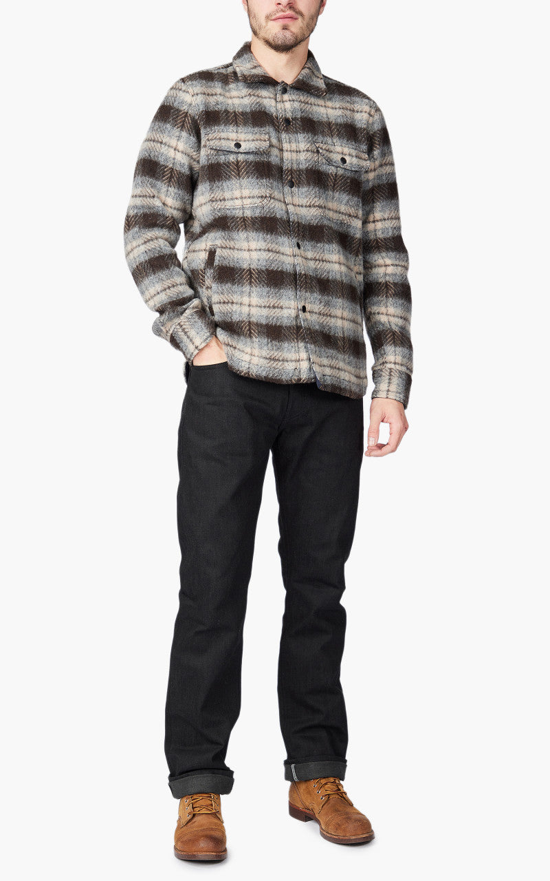 Rogue Territory Field Jacket Brown Plaid Mohair