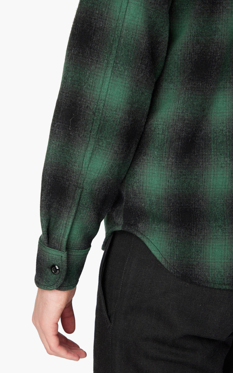 Rogue Territory Plaid Wool Utility Shirt Green