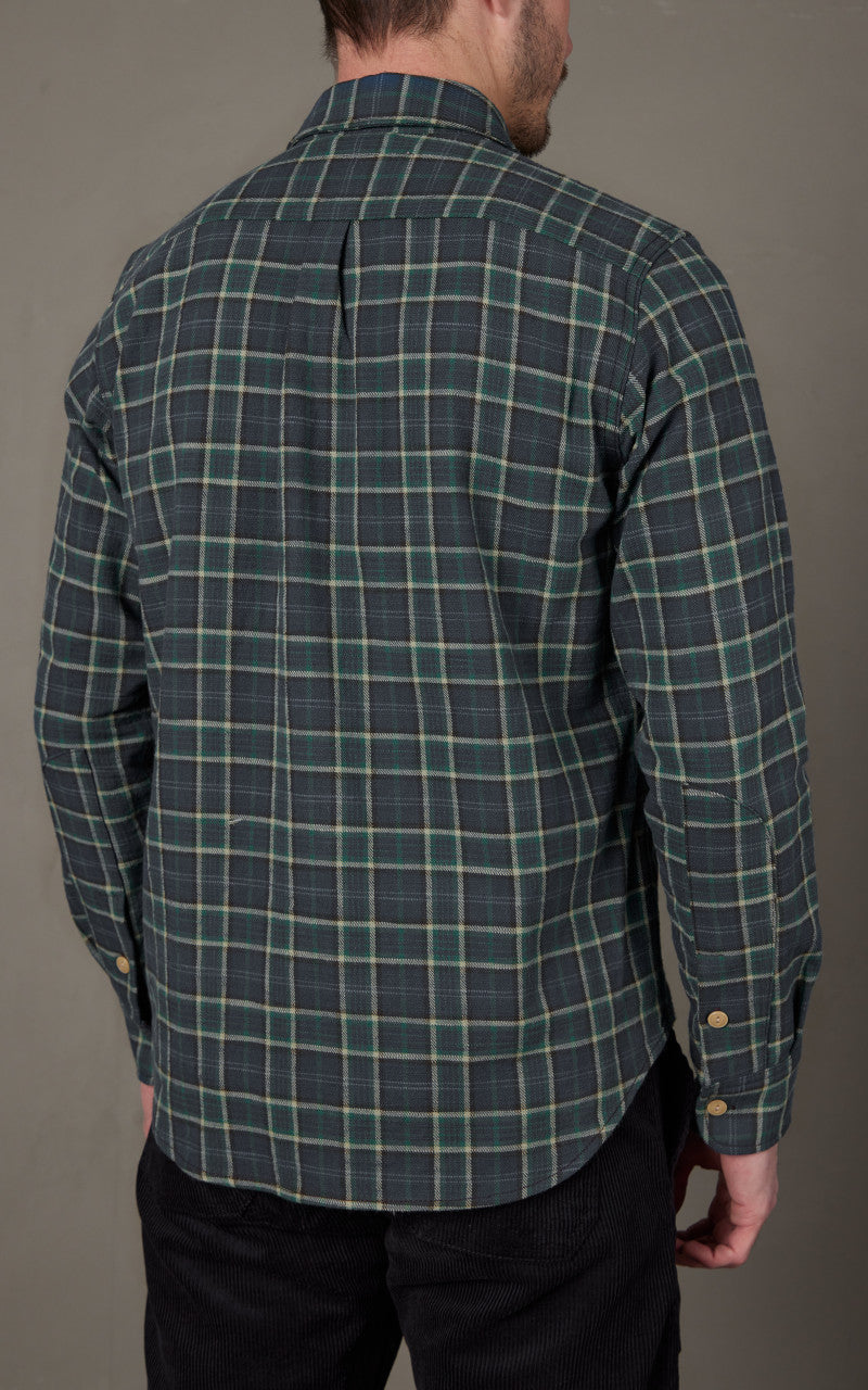 Rogue Territory Jumper Shirt Vintage Slub Blue Plaid
