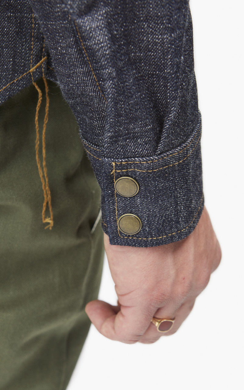 Rogue Territory Western Shirt Cryptic Indigo 13.5oz