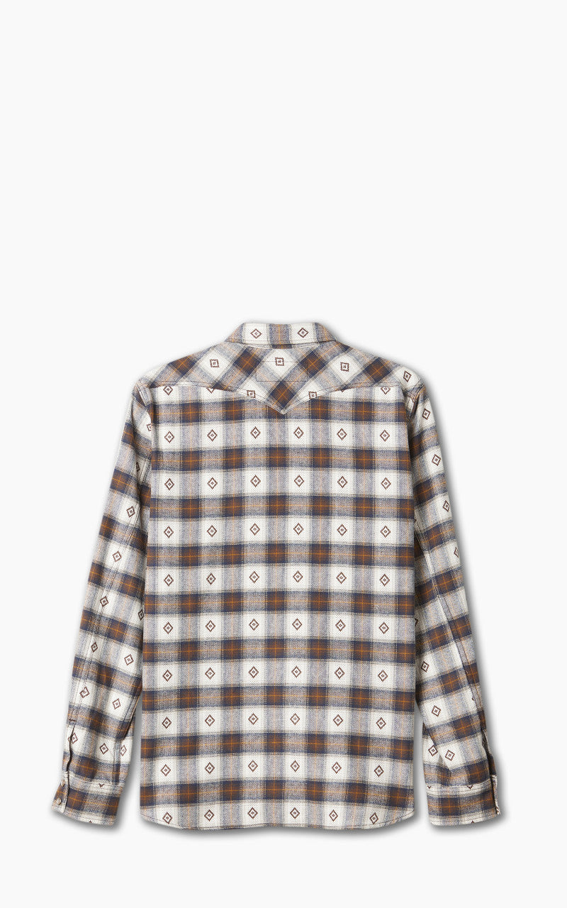 Rogue Territory Western Shirt Brown Diamond Plaid