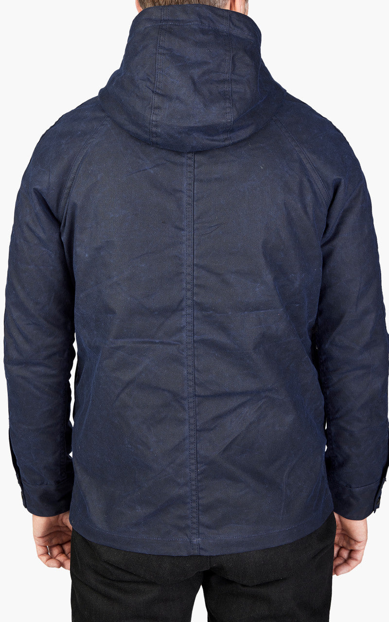 Rogue Territory Hooded Ridgeline Jacket Waxed Navy