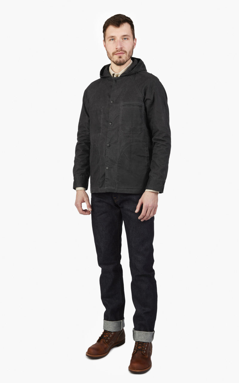 Rogue Territory Hooded Ridgeline Jacket Waxed Graphite
