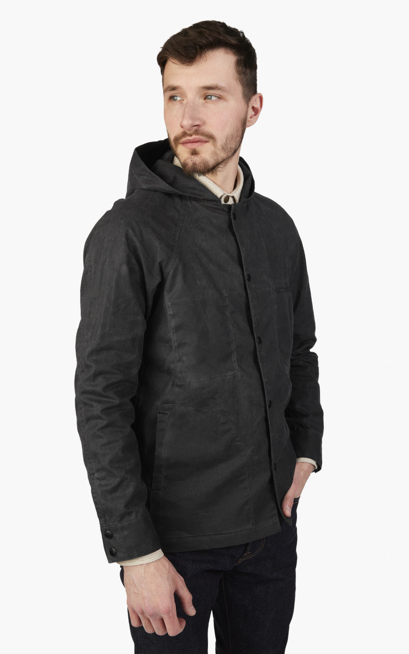 Rogue Territory Hooded Ridgeline Jacket Waxed Graphite