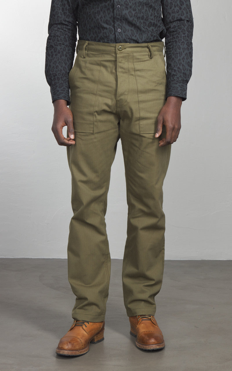Rogue Territory Fatigue Pants Herringbone Olive