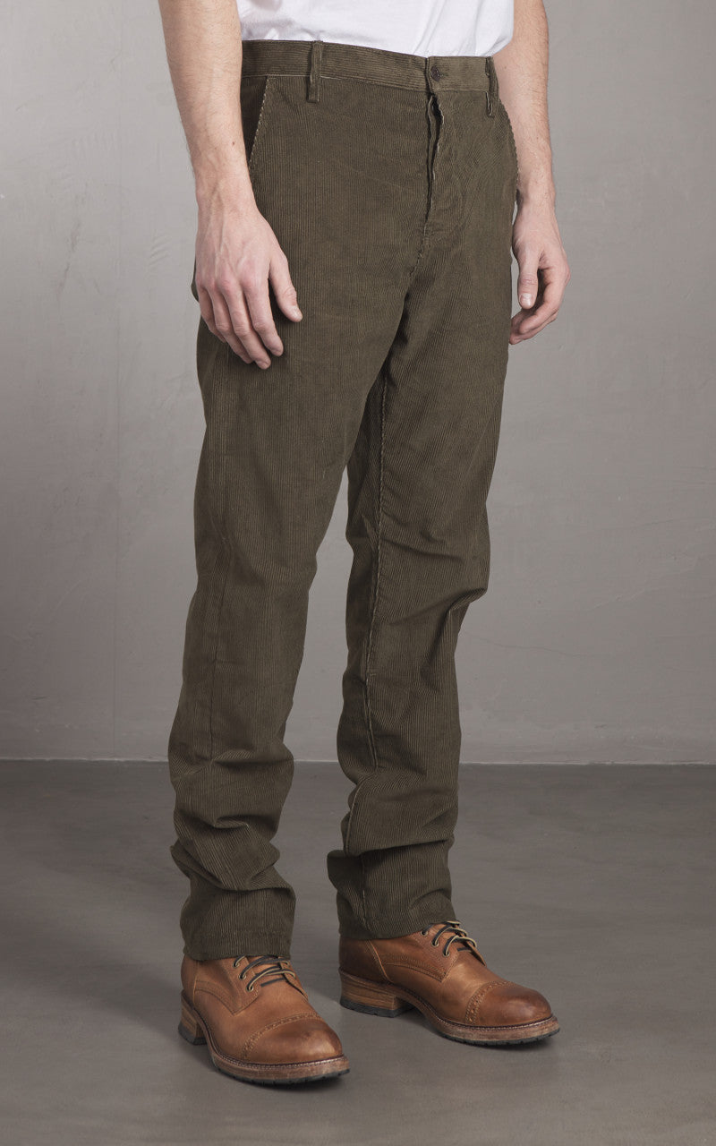 Rogue Territory Officer High Trouser Corduroy Olive