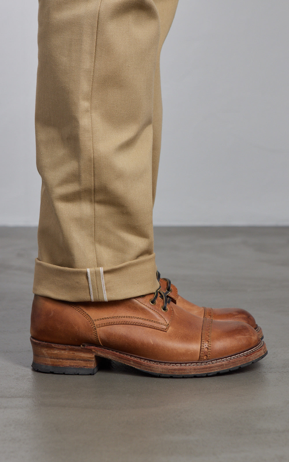 Rogue Territory Officer High Trouser Selvedge Khaki
