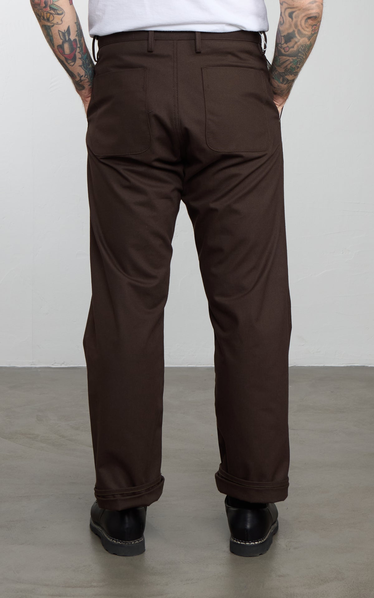 Rogue Territory Relaxed Trouser Selvedge Canvas Dyed Brown