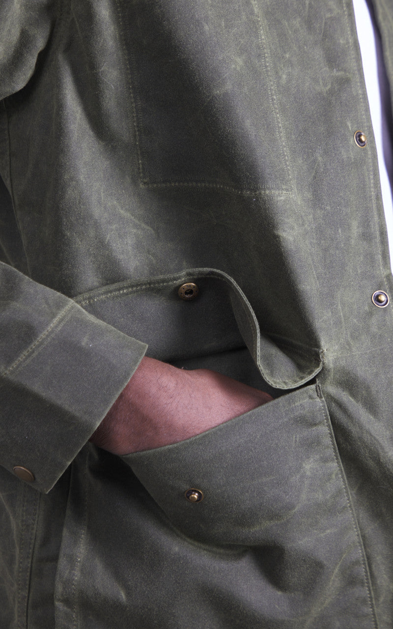 Rogue Territory Hunter Supply Jacket Waxed Olive