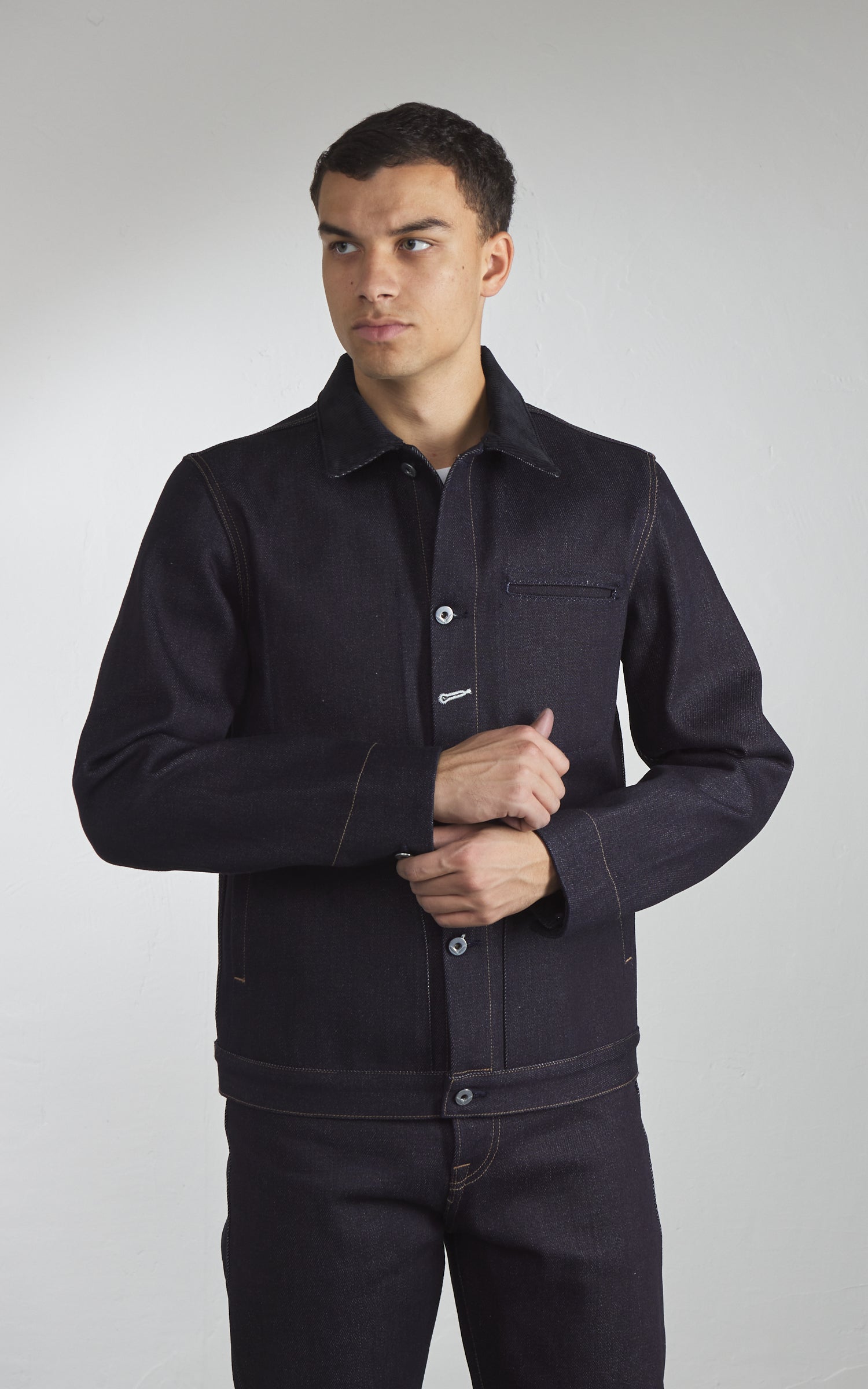 Rogue Territory Supply Jacket Slub Denim Indigo 22oz