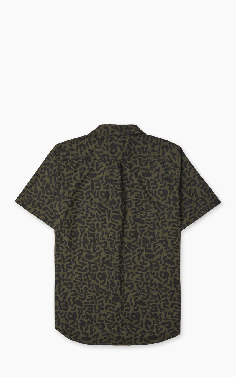 Rogue Territory Oxford Shirt S/S Alphabet Camo Olive