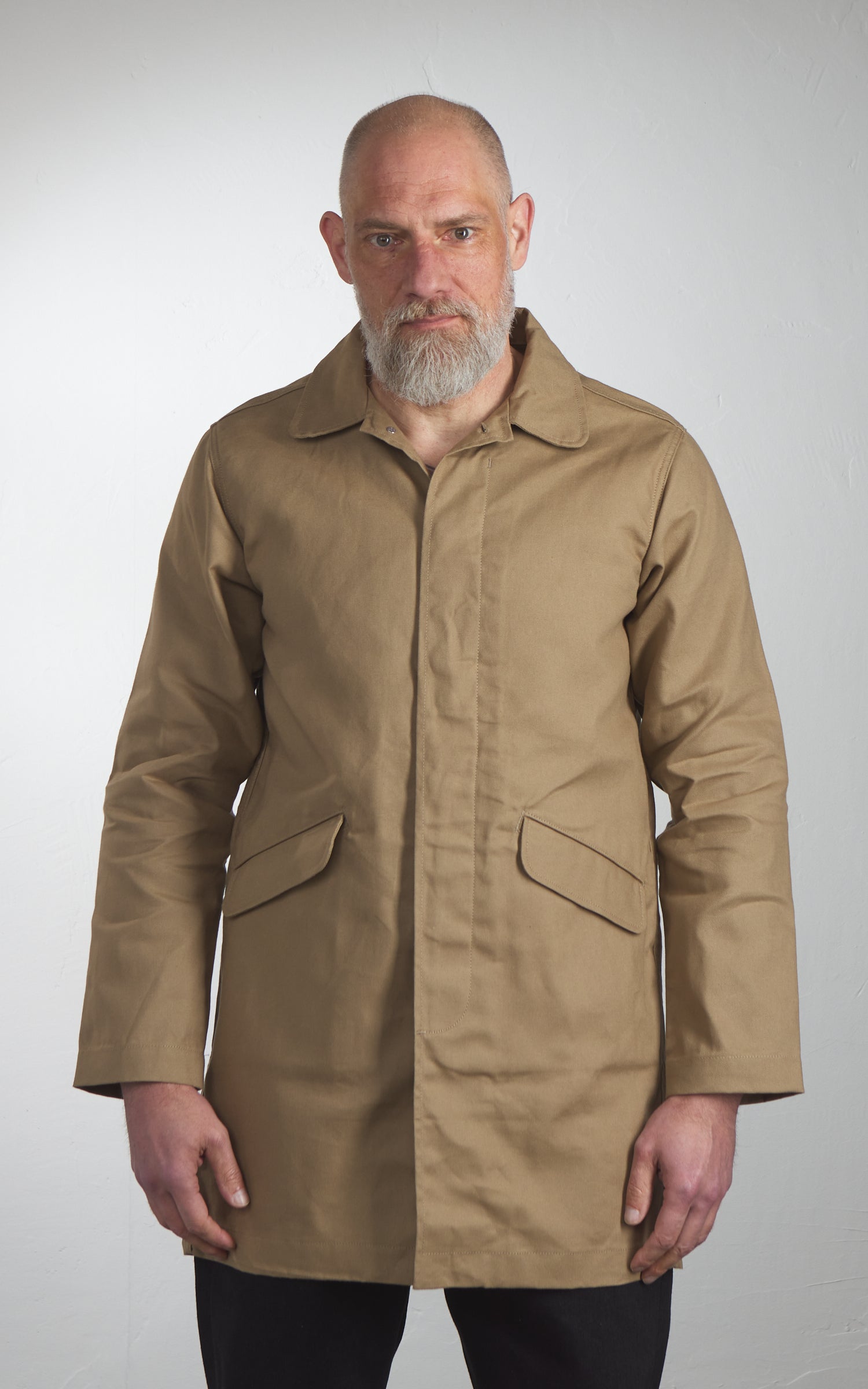 Rogue Territory Trench Coat Dry Waxed Canvas Khaki
