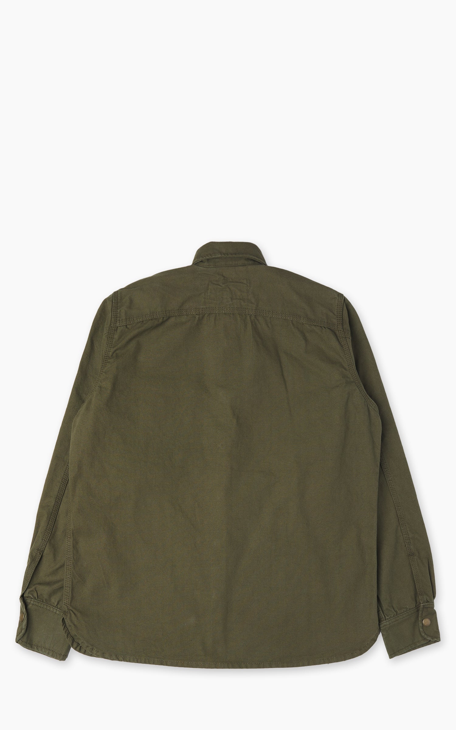 Rogue Territory Work Shirt Dyed Canvas Selvedge Olive