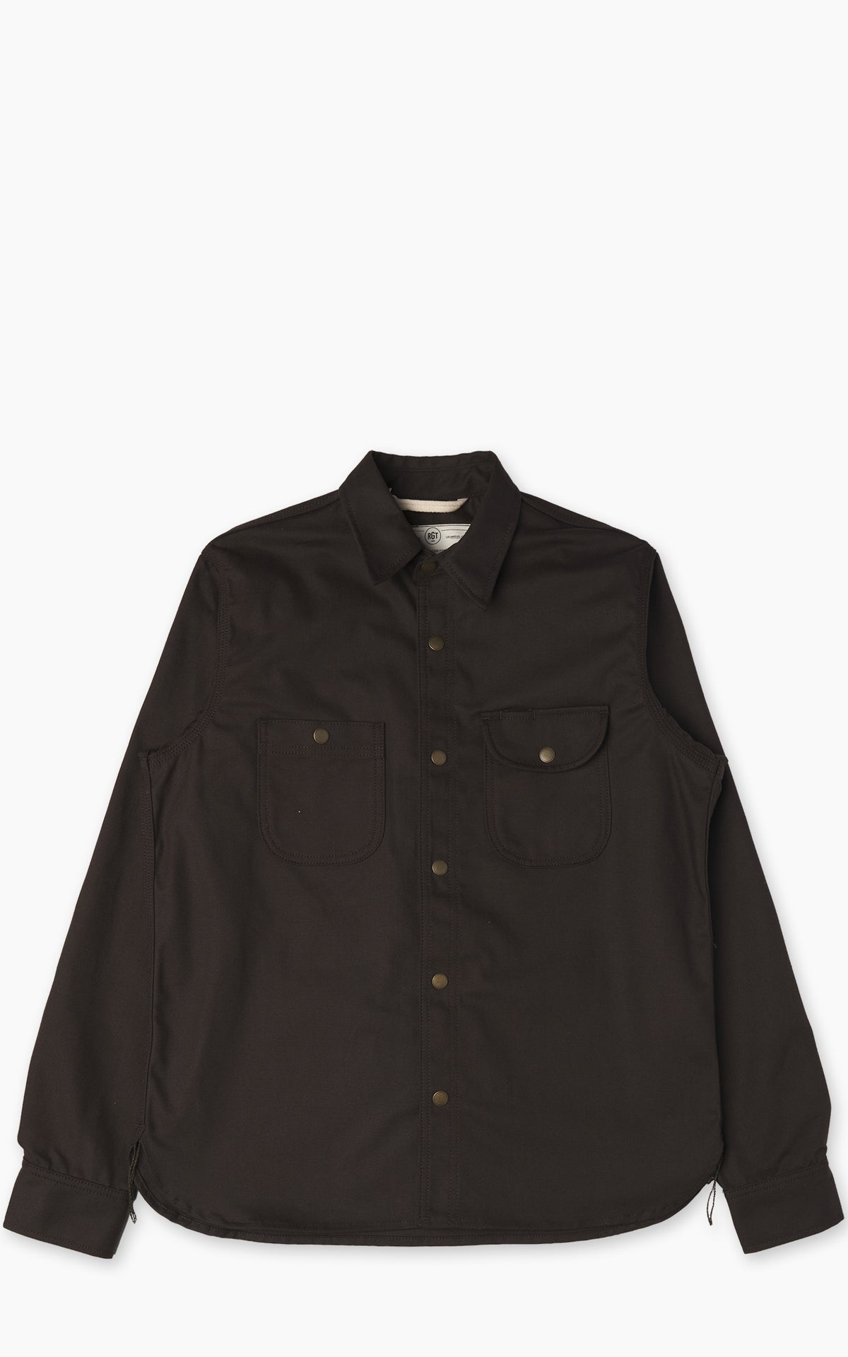 Rogue Territory Work Shirt Selvedge Canvas Dyed Brown