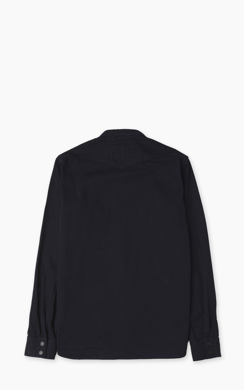 Rogue Territory Western Shirt Selvedge Canvas Indigo Rinsed