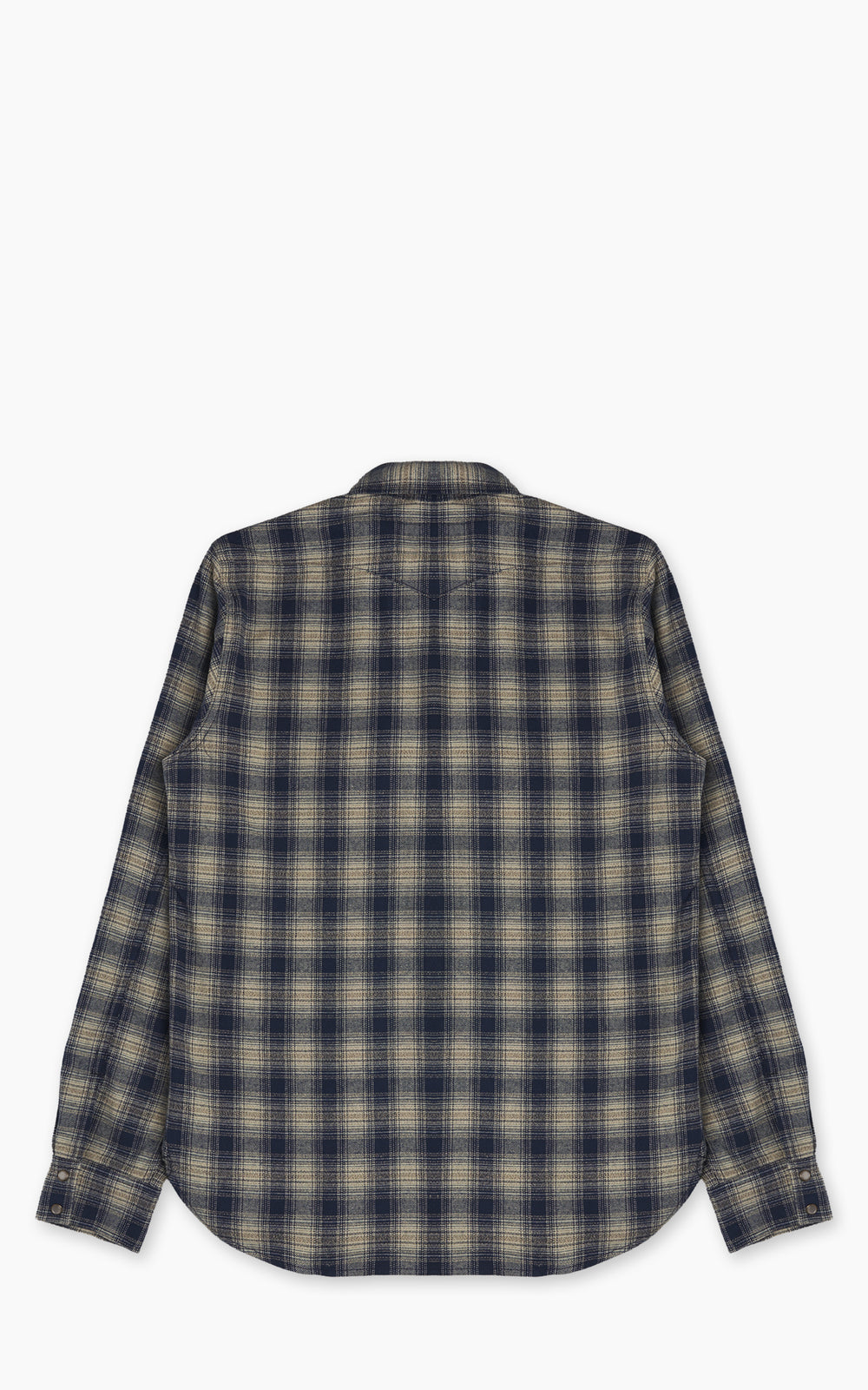 Rogue Territory Western Shirt Navy Plaid