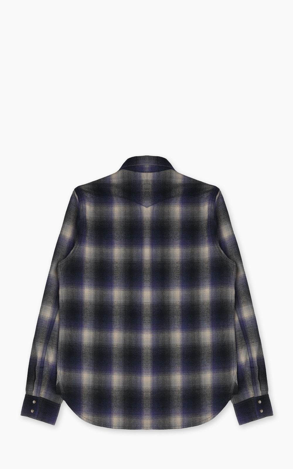 Rogue Territory Western Shirt Bluebell Brushed Plaid