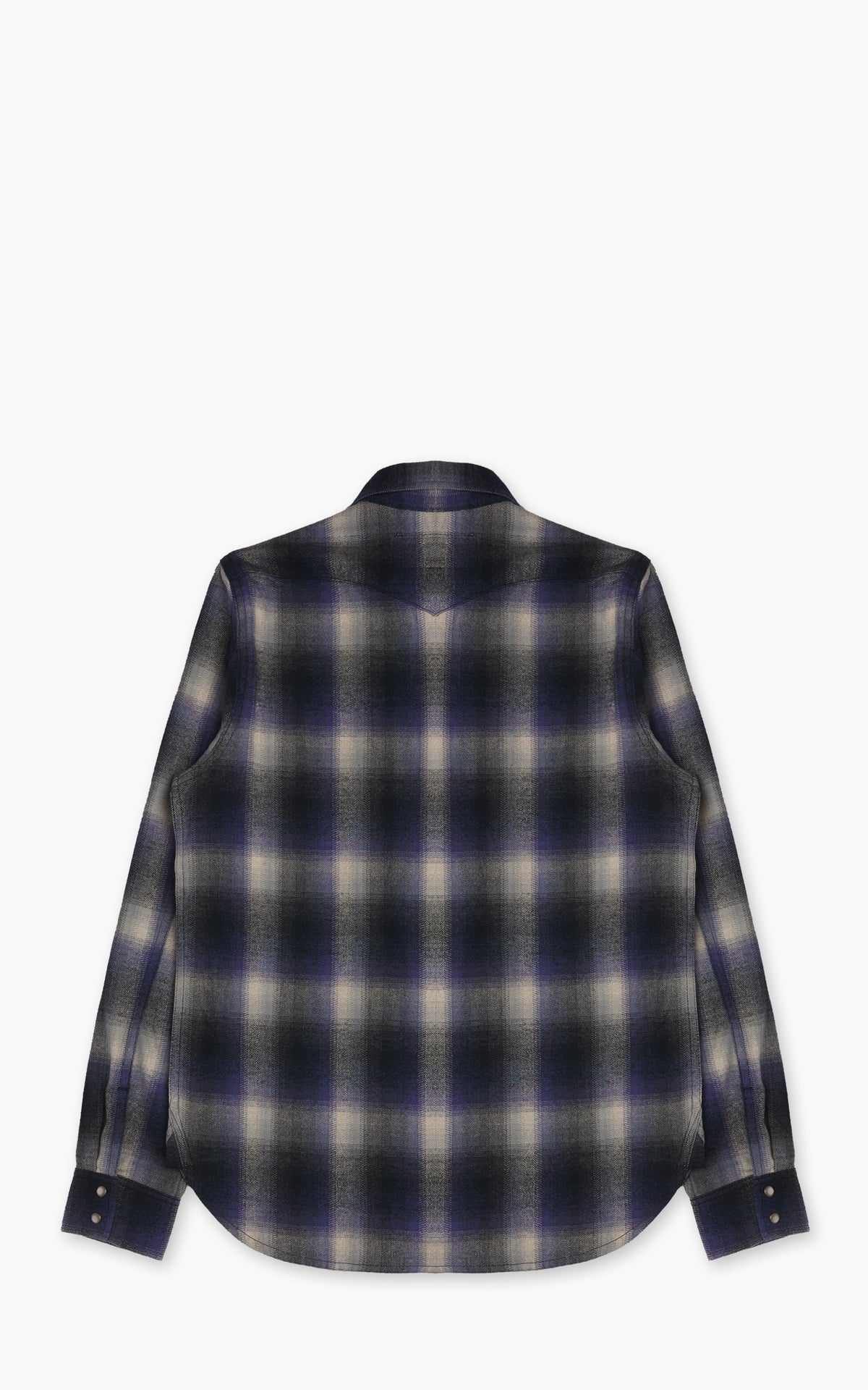Rogue Territory Western Shirt Bluebell Brushed Plaid