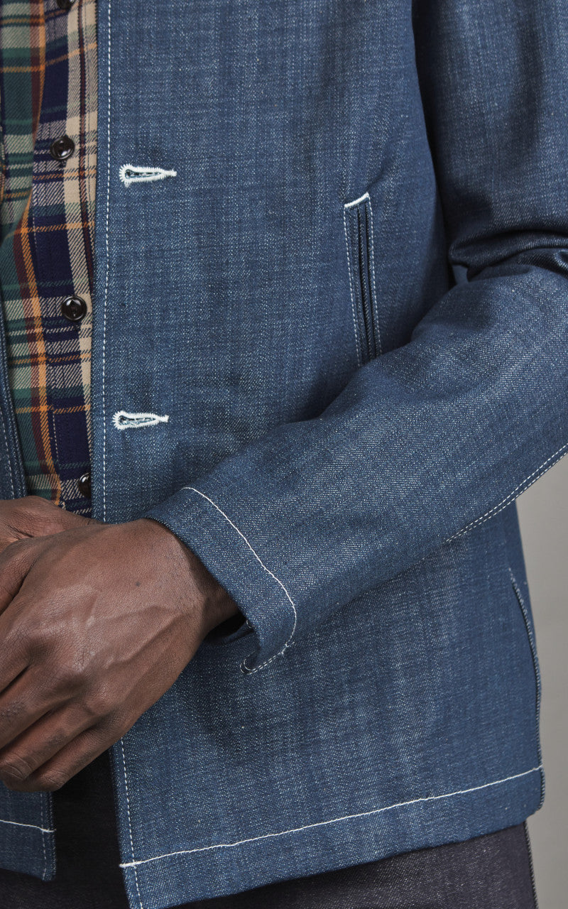 Naked & Famous Denim Weird Guy Yagasuri Denim Indigo