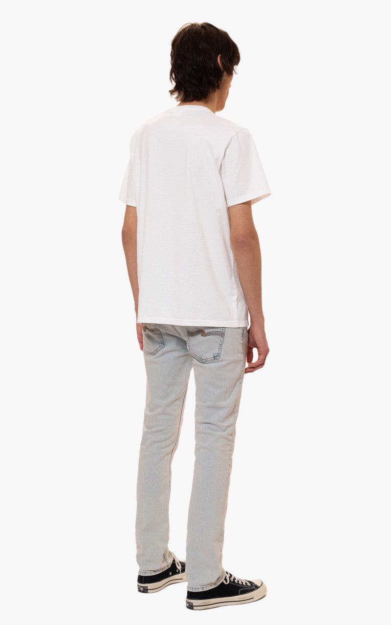 Nudie Jeans Roy Pause And Play Chalk White