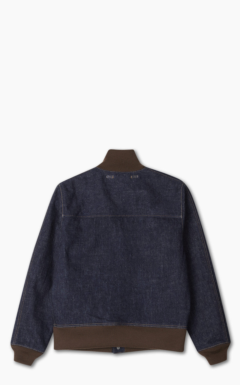 Samurai Jeans S100DAJ23 Denim A-1 Flight Jacket Indigo 17oz