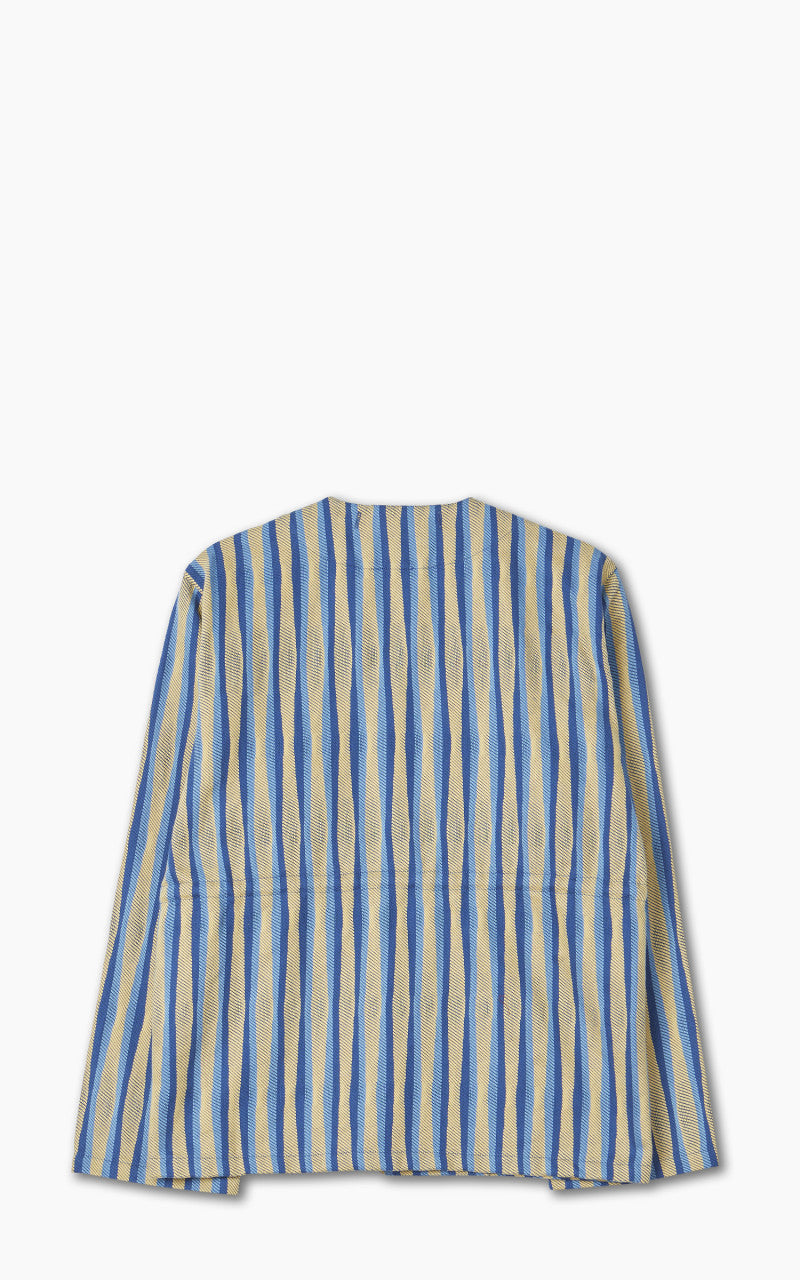 Samurai Jeans SJMJ23-LNR “Drunk Stripe" Flannel Liner Jacket Yellow