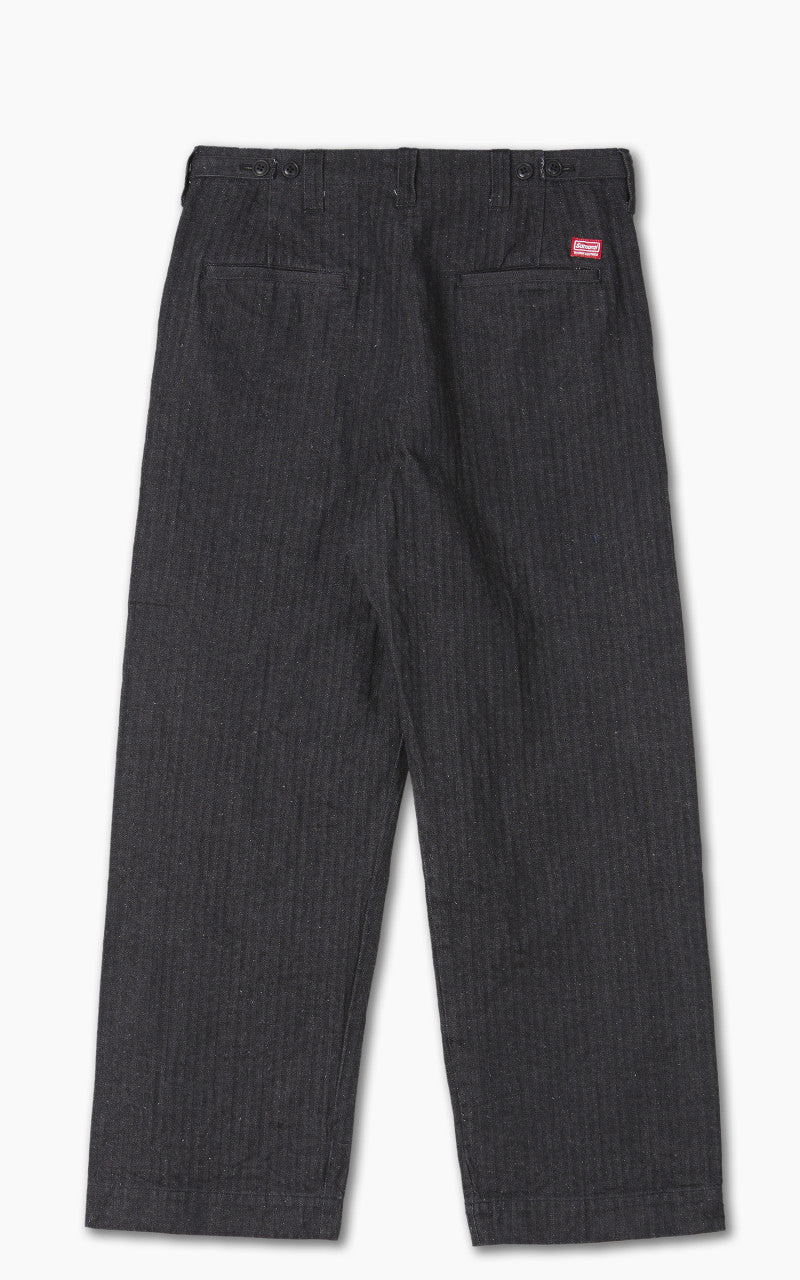 Samurai Jeans SWC600C23-HB Wide Work Pants Neppy HBT Black 13oz