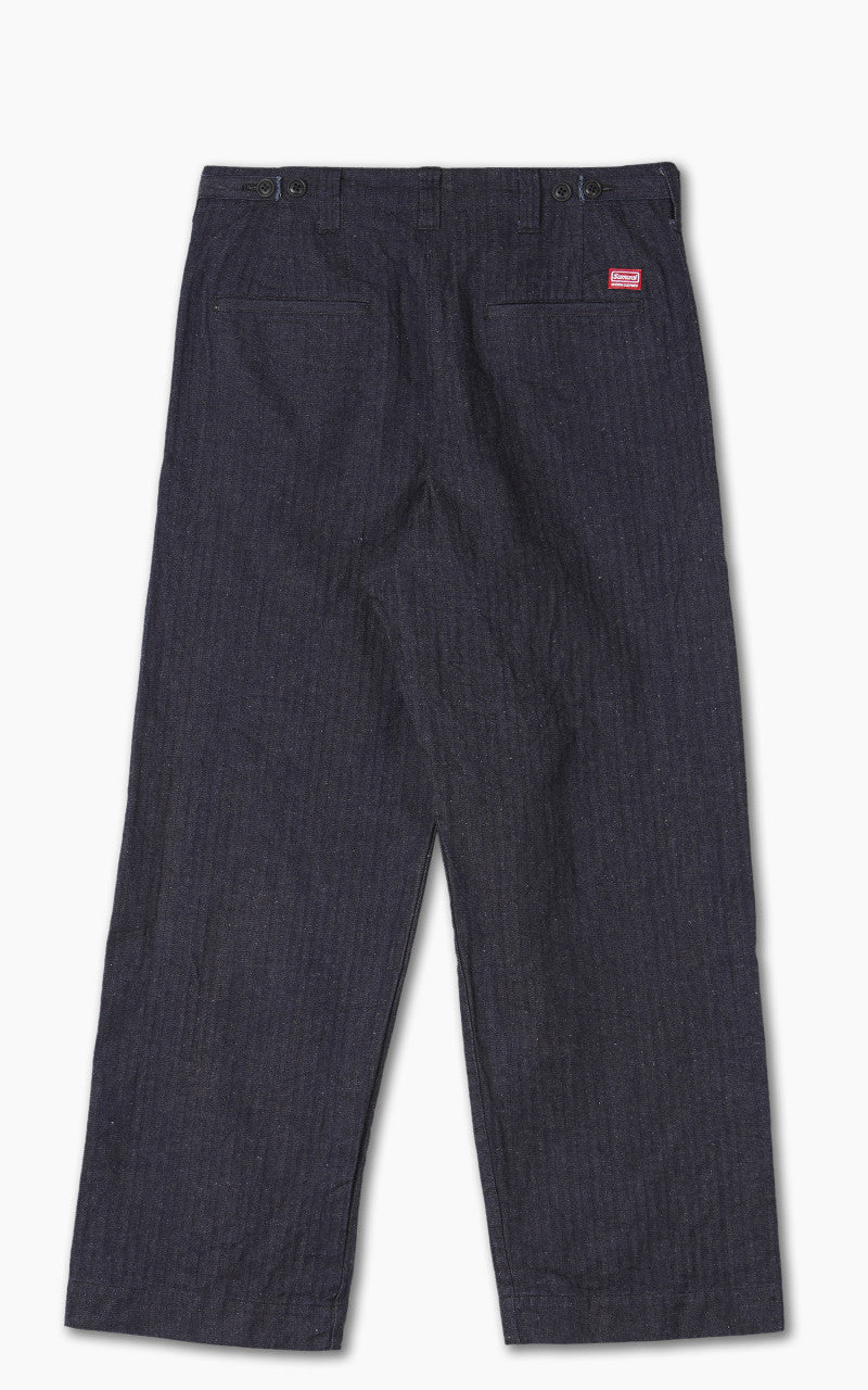 Samurai Jeans SWC600C23-HB Wide Work Pants Neppy HBT Indigo 13oz