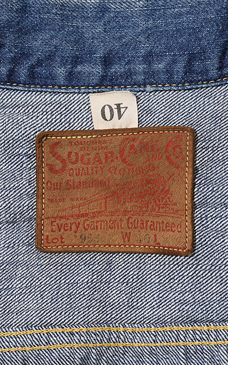 Sugar Cane SC11953SW Type-2 Denim Jacket 1953 Model Aged Wash Indigo