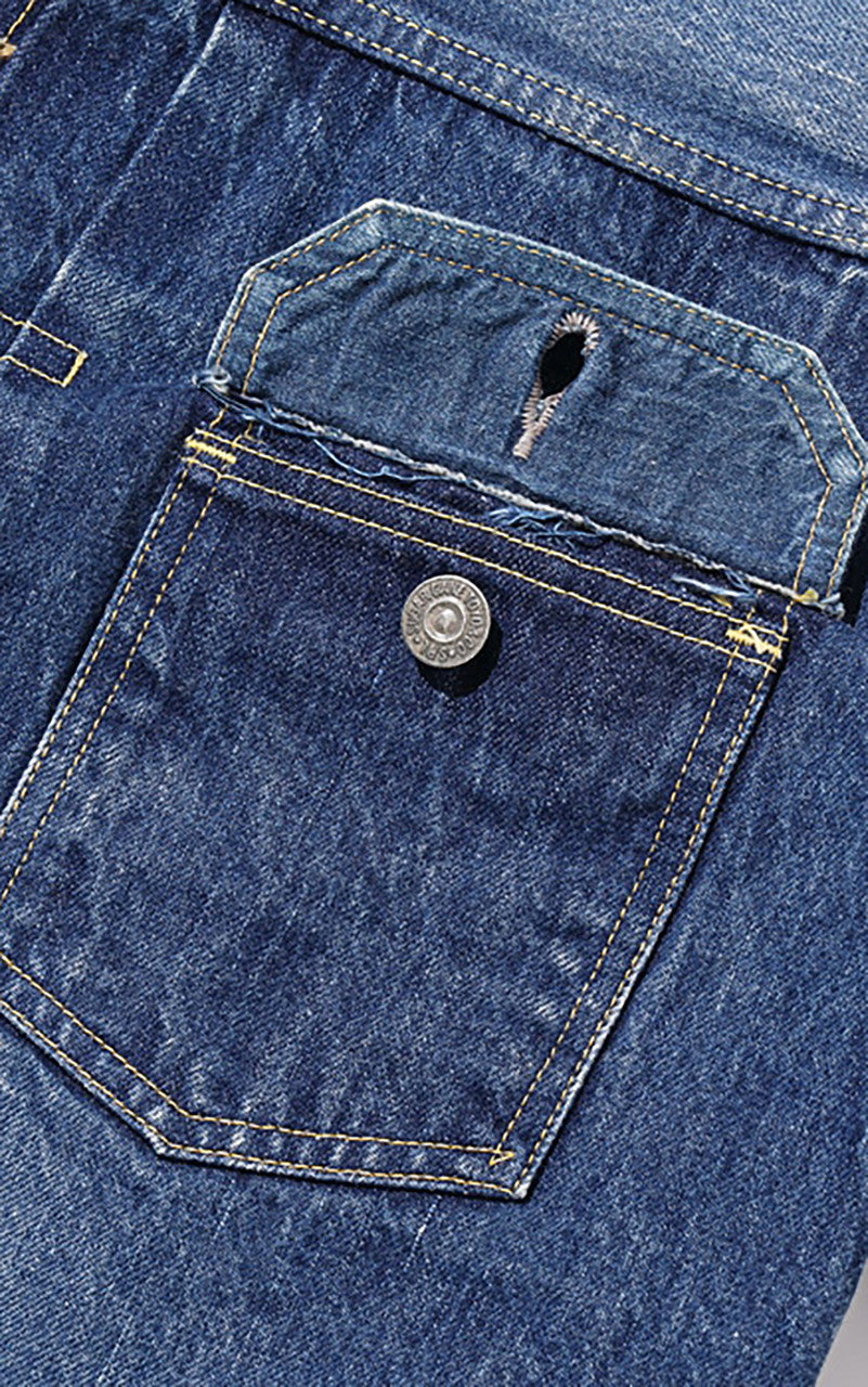 Sugar Cane SC11953SW Type-2 Denim Jacket 1953 Model Aged Wash Indigo