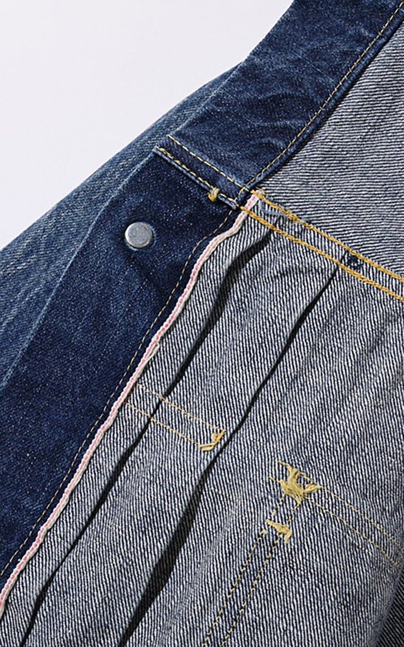 Sugar Cane SC11953SW Type-2 Denim Jacket 1953 Model Aged Wash Indigo