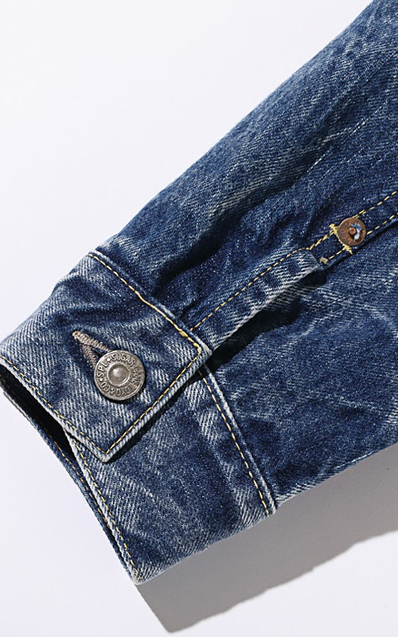 Sugar Cane SC11953SW Type-2 Denim Jacket 1953 Model Aged Wash Indigo