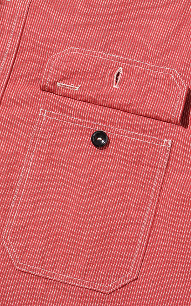 Sugar Cane SC25511 Jean Cord Work Shirt Red