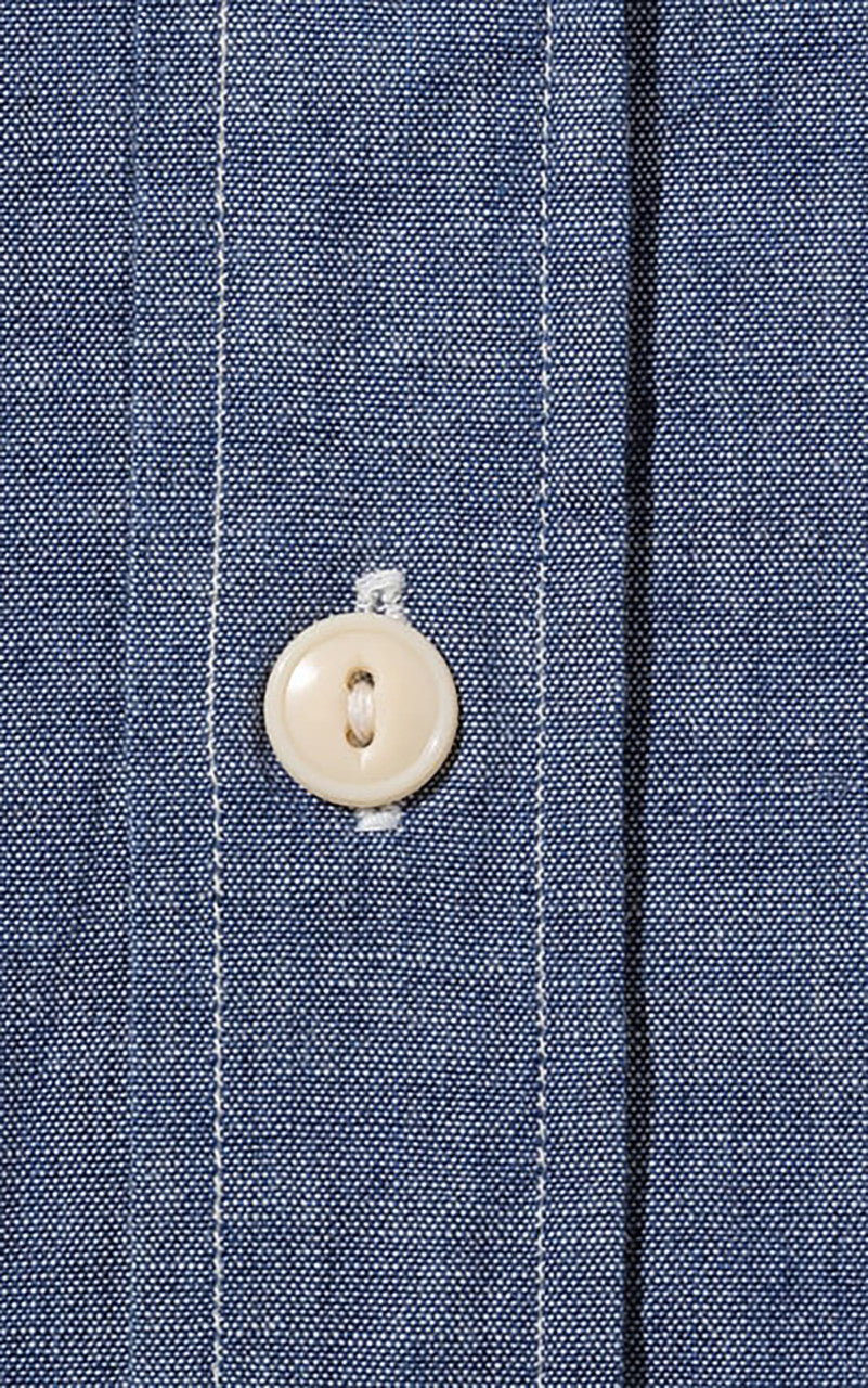 Sugar Cane SC27850 Blue Chambray Work Shirt One Wash Blue
