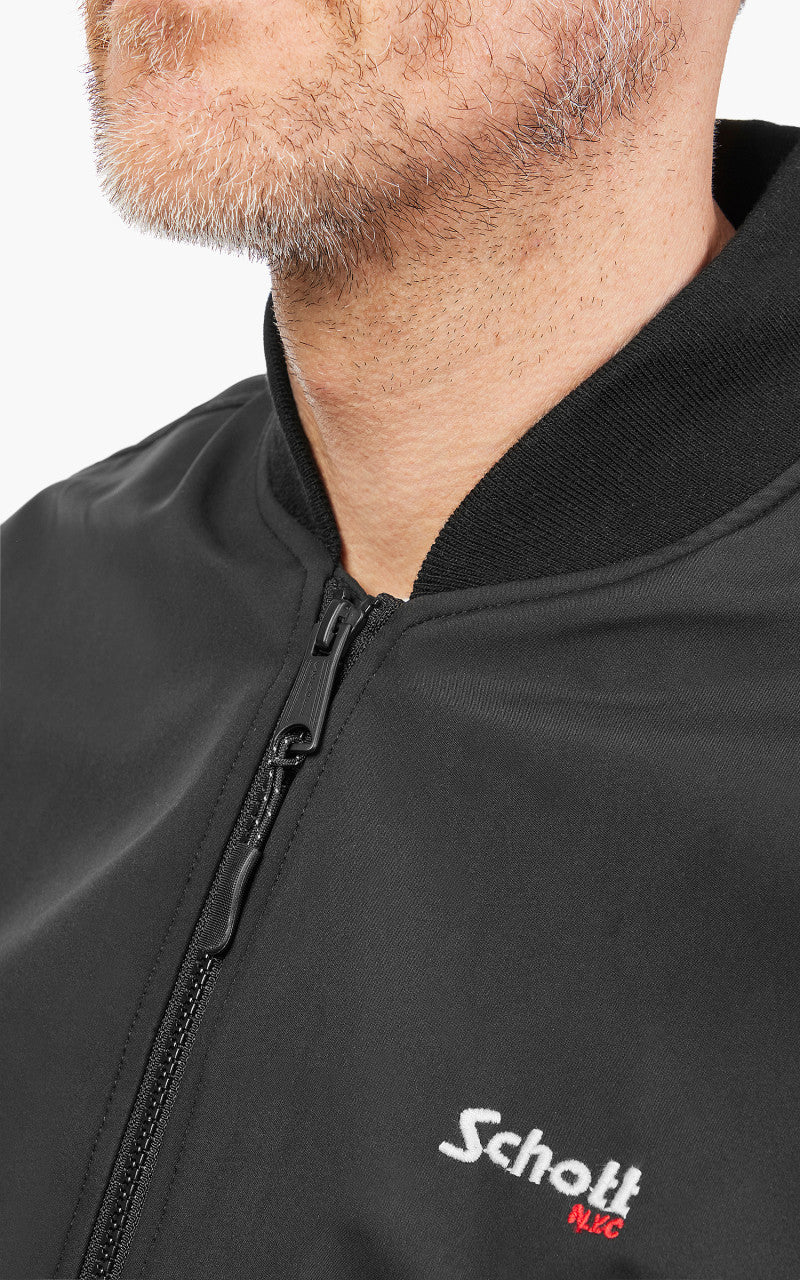Schott NYC Kyson Bomber Jacket Black