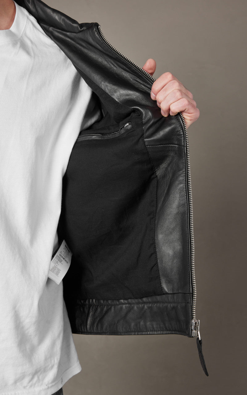 Schott NYC LC Tampa Leather Jacket Black