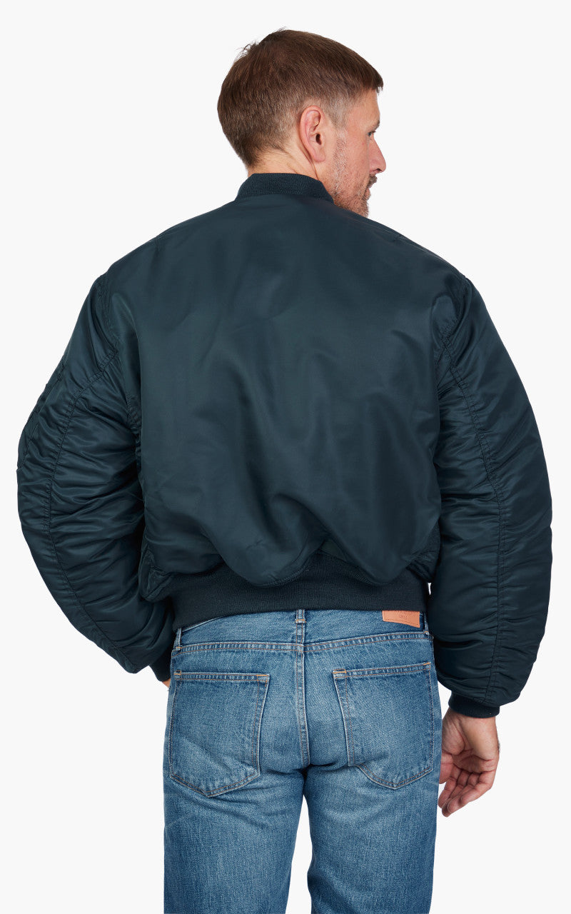 Schott NYC Airforce 90s Fit MA-1 Bomber Jacket Navy