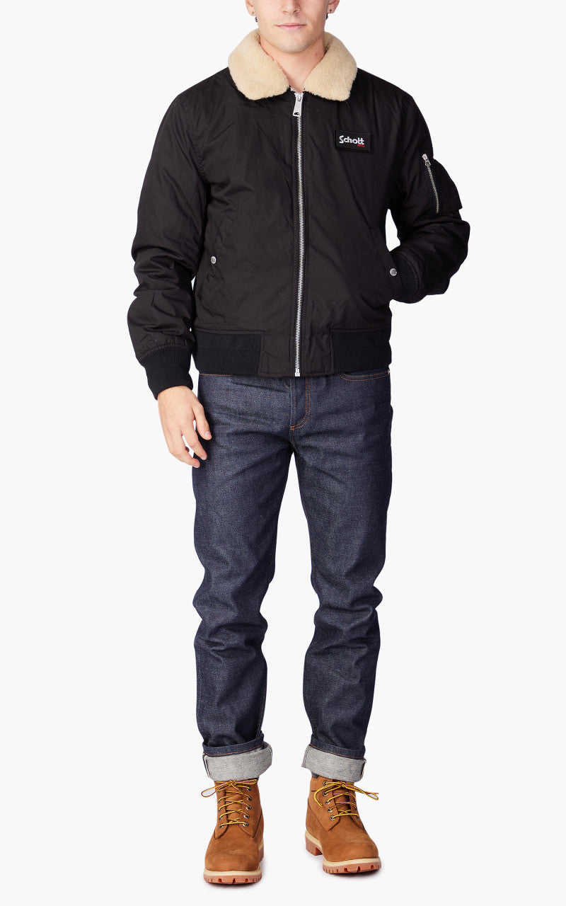 Schott NYC B18 Pilot Jacket Black