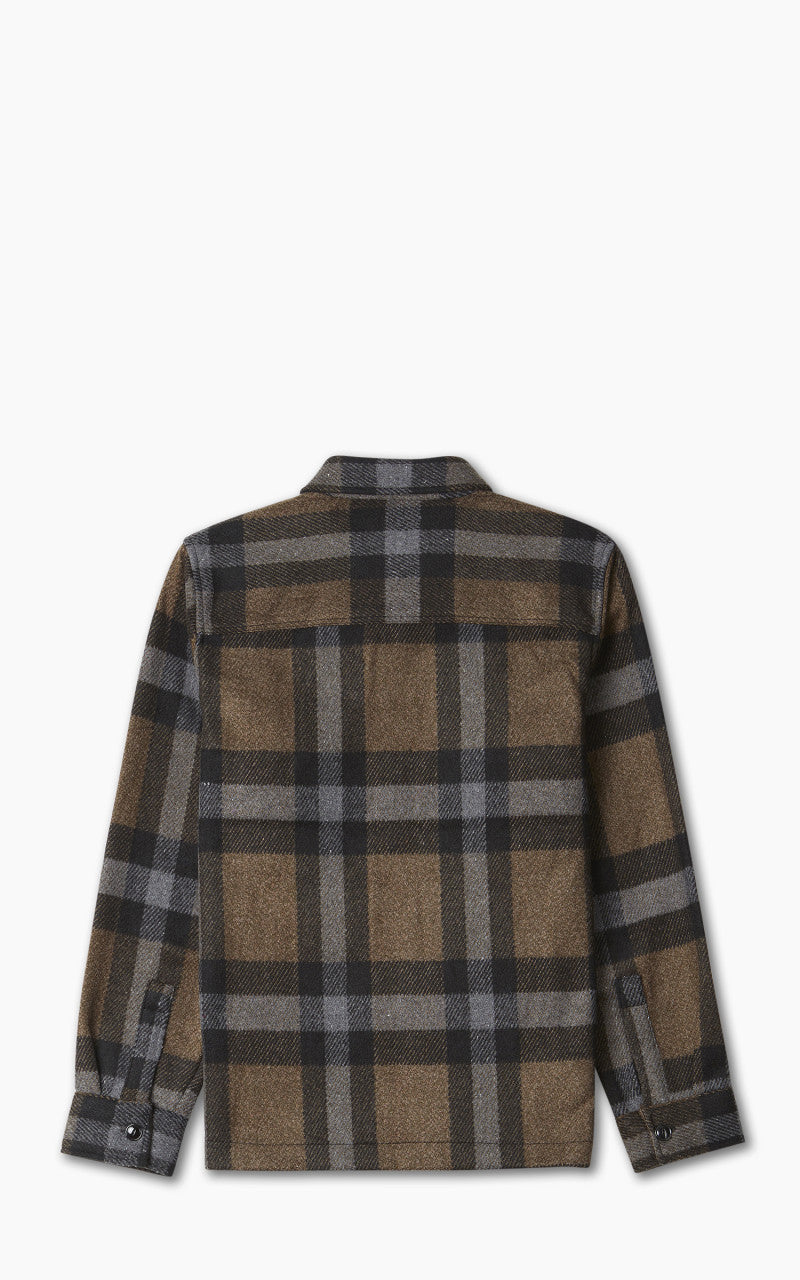Schott NYC Overshirt Khaki Check
