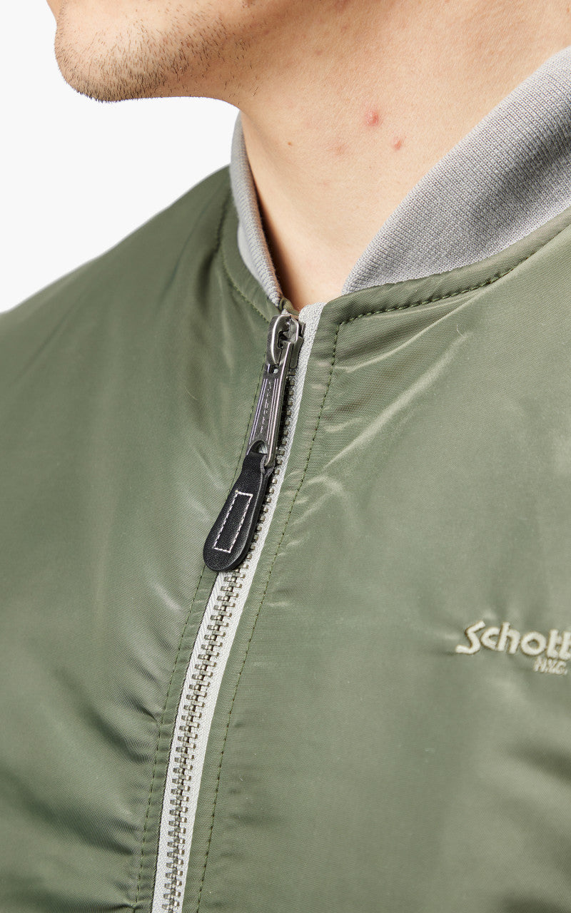 Schott NYC Airforce RS Bomber Jacket Sage Khaki