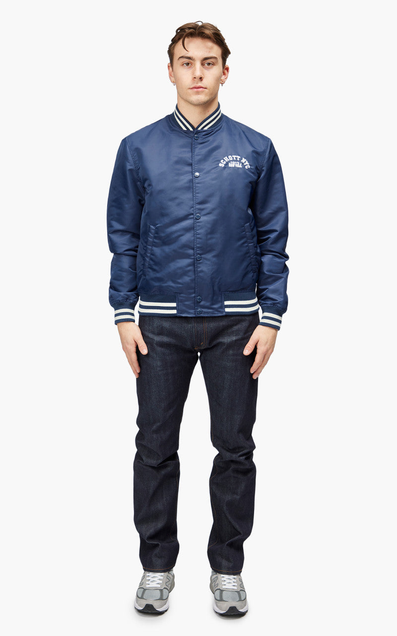 Schott NYC Princeton1 Varsity Jacket Midnight