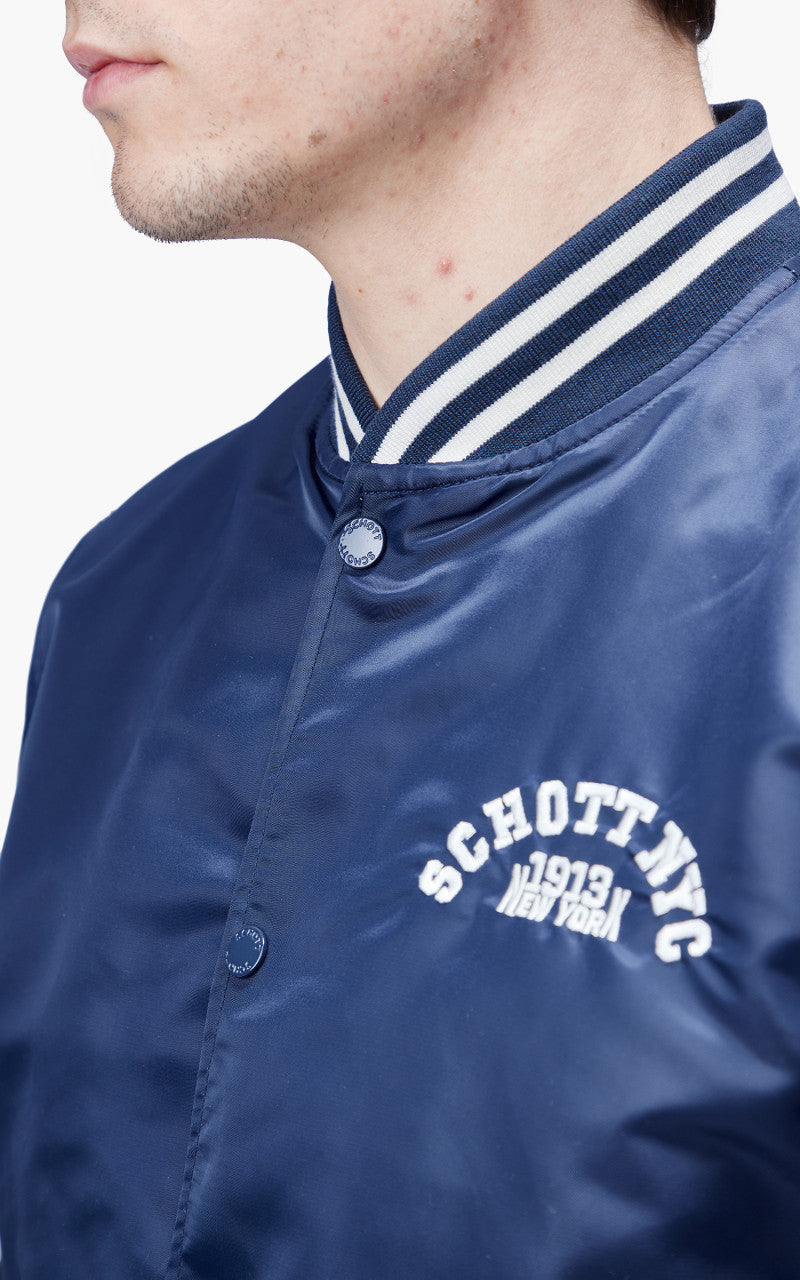 Schott NYC Princeton1 Varsity Jacket Midnight