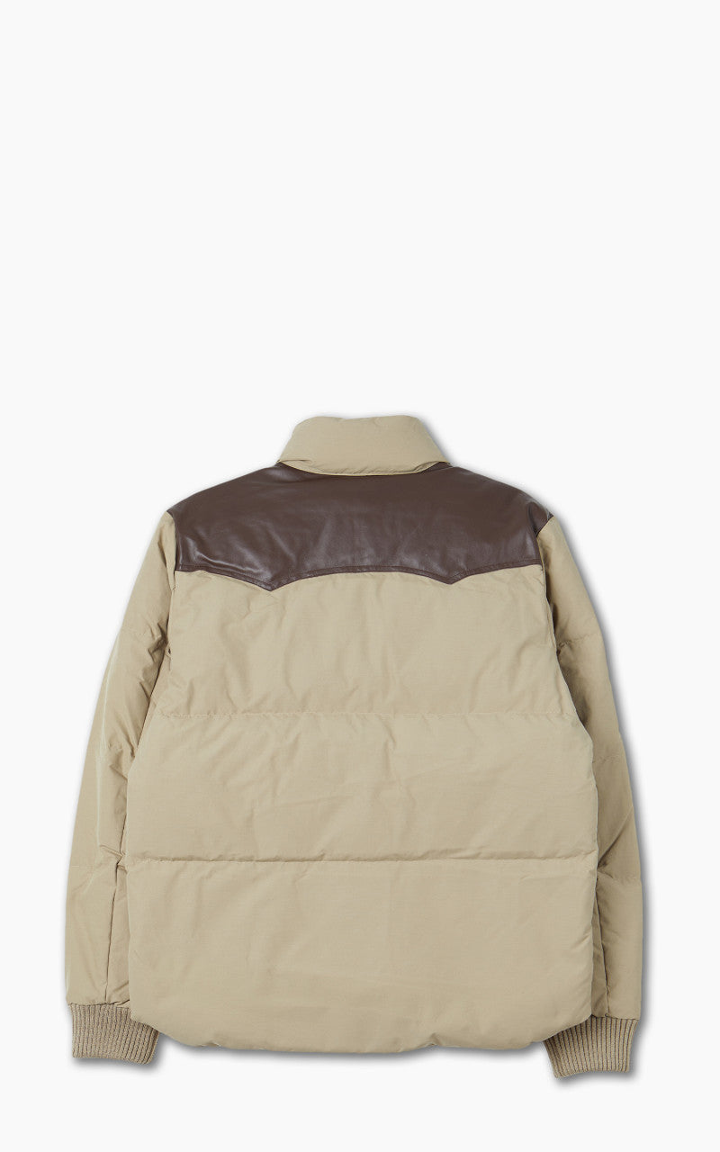 Schott NYC Blackburn Rancher Puffer Jacket Beige