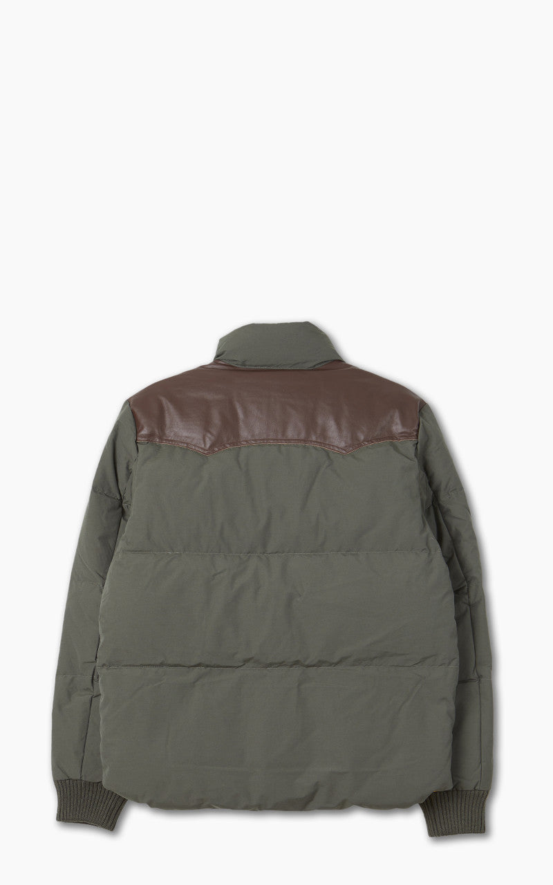 Schott NYC Blackburn Rancher Puffer Jacket Khaki