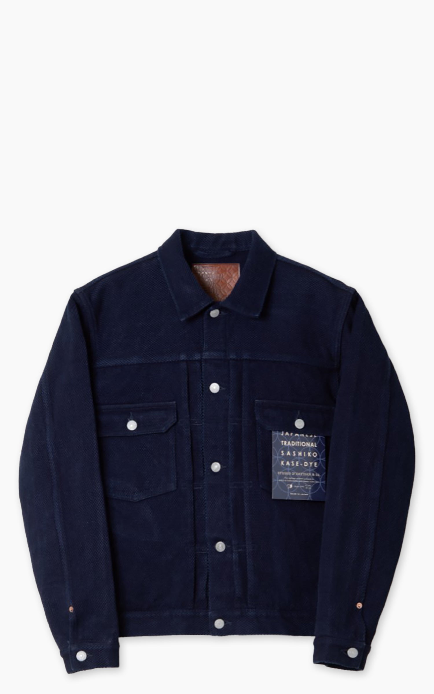 Studio D'Artisan 4619 Sashiko Denim 2nd Type Jacket One Wash Indigo