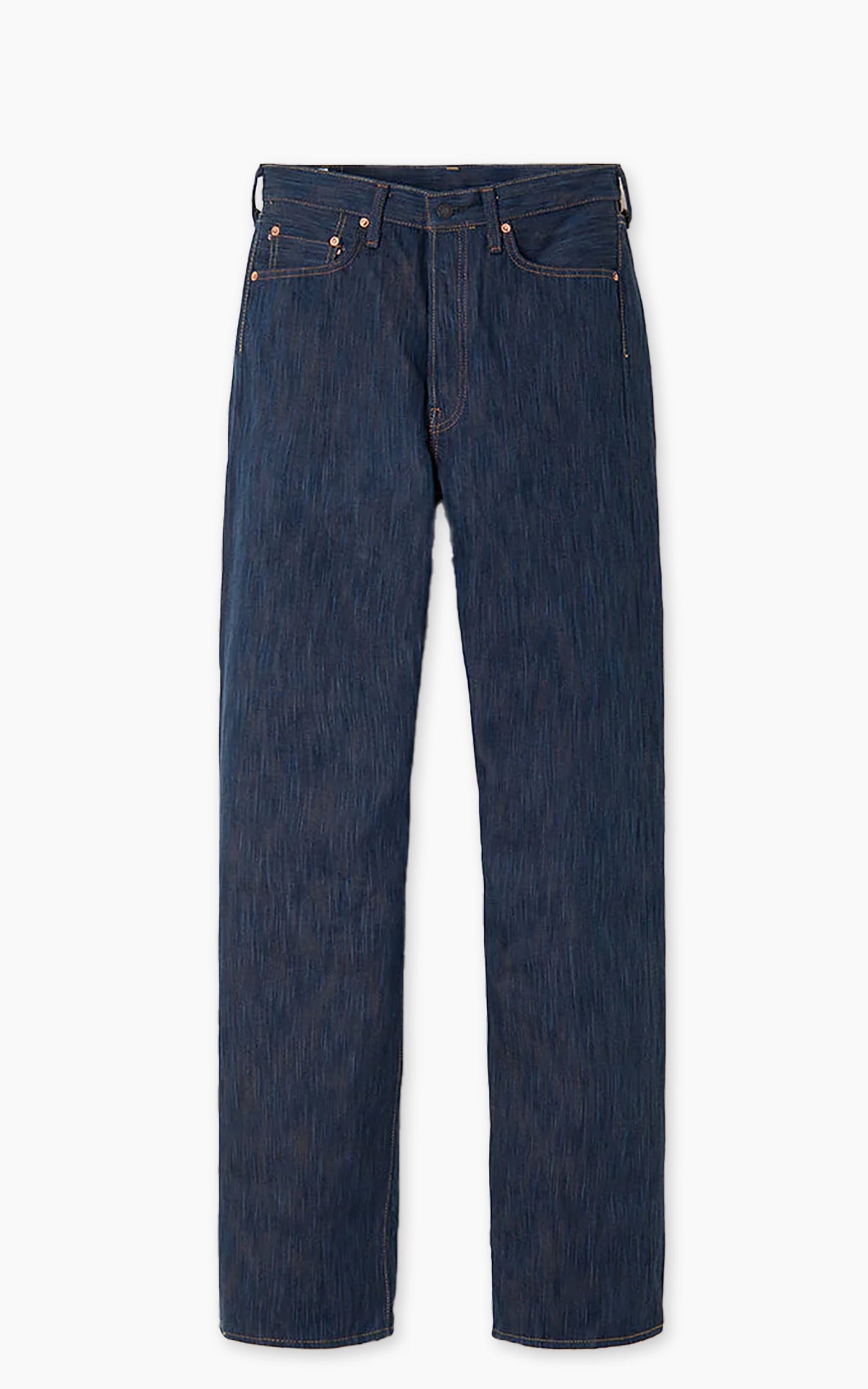 Studio D'Artisan D1905 "Awa Sho-Ai Kakishibu" Regular Straight Selvedge Jeans One Wash Indigo